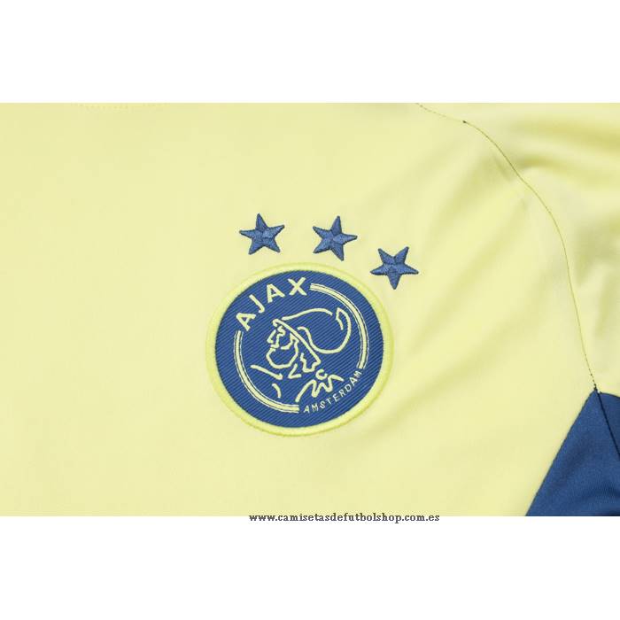 Chandal del Ajax 24-25 Manga Corta Amarillo - Pantalon Corto